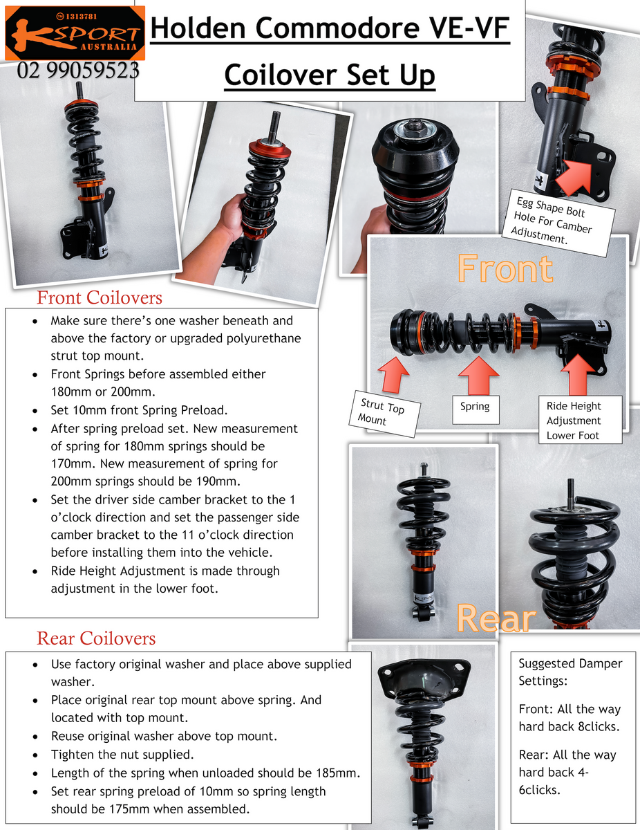 Vf commodore coilovers deals