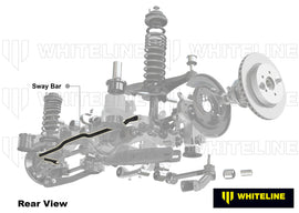 Rear Sway Bar - 24mm 2 Point Adjustable to Suit Hyundai I30 N PD Hatch and Fast Back - WHITELINE