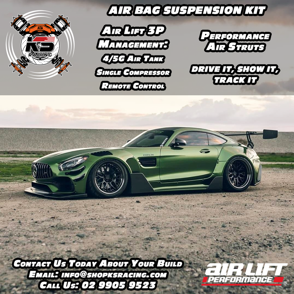 BMW 1 Series Coupe E82 07-UP Air Lift Performance 3P Air Suspension with KS RACING Air Struts