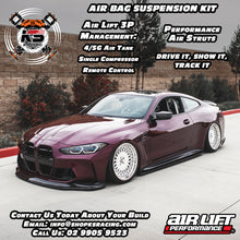 Load image into Gallery viewer, BMW 5 Series Touring 2WD E61 03-10 Air Lift Performance 3P Air Suspension with KS RACING Air Struts