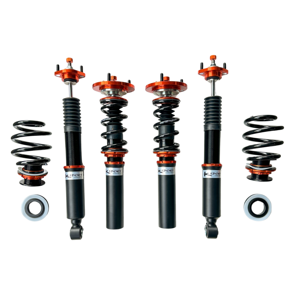 BMW 3-series strut dia. 51mm, Rr shock & spring in one unit (welding required for installation)
,(trimming vehicle body is required) E30 82-92 - KSPORT COILOVER KIT