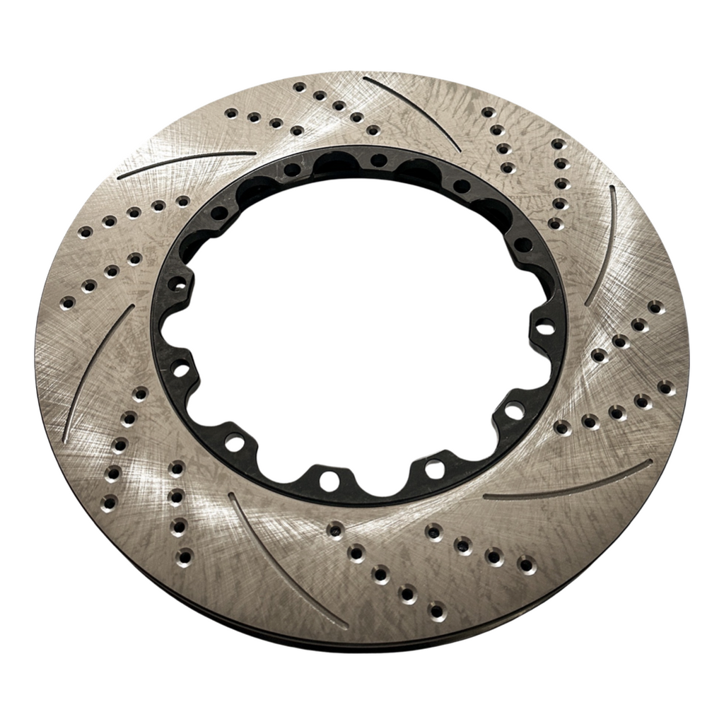 KS Brake Slotted & Drilled Rotor Front Pair 356mm