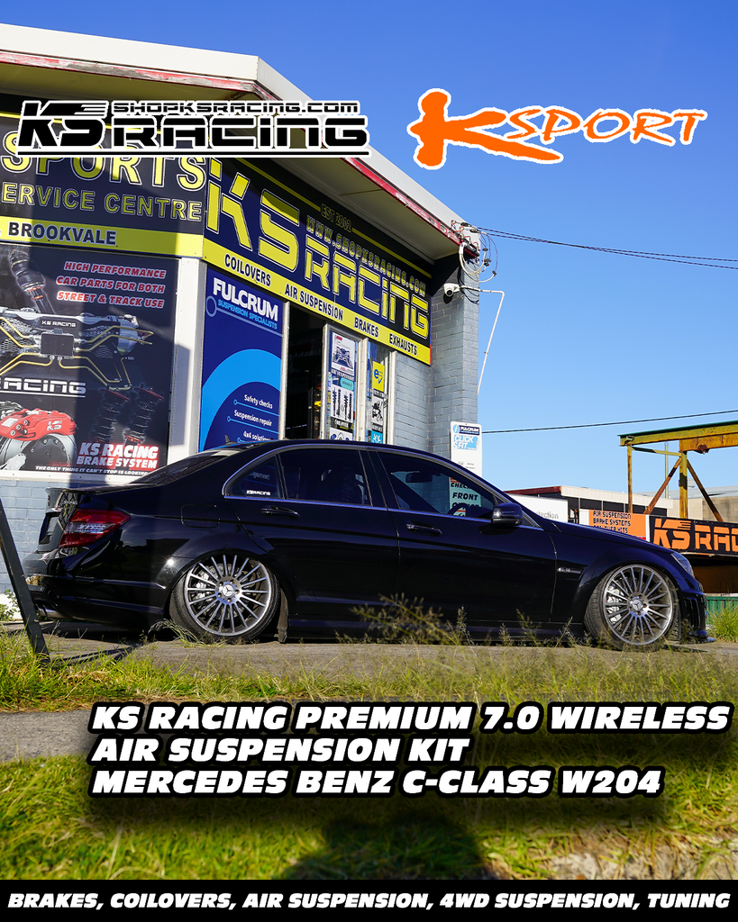 Mercedes Benz C-Class W204 Premium Wireless Air Suspension Kit - KS RACING