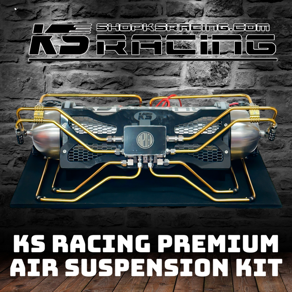 FIAT ABARTH 500 08-UP Premium Wireless Air Suspension Kit - KS RACING