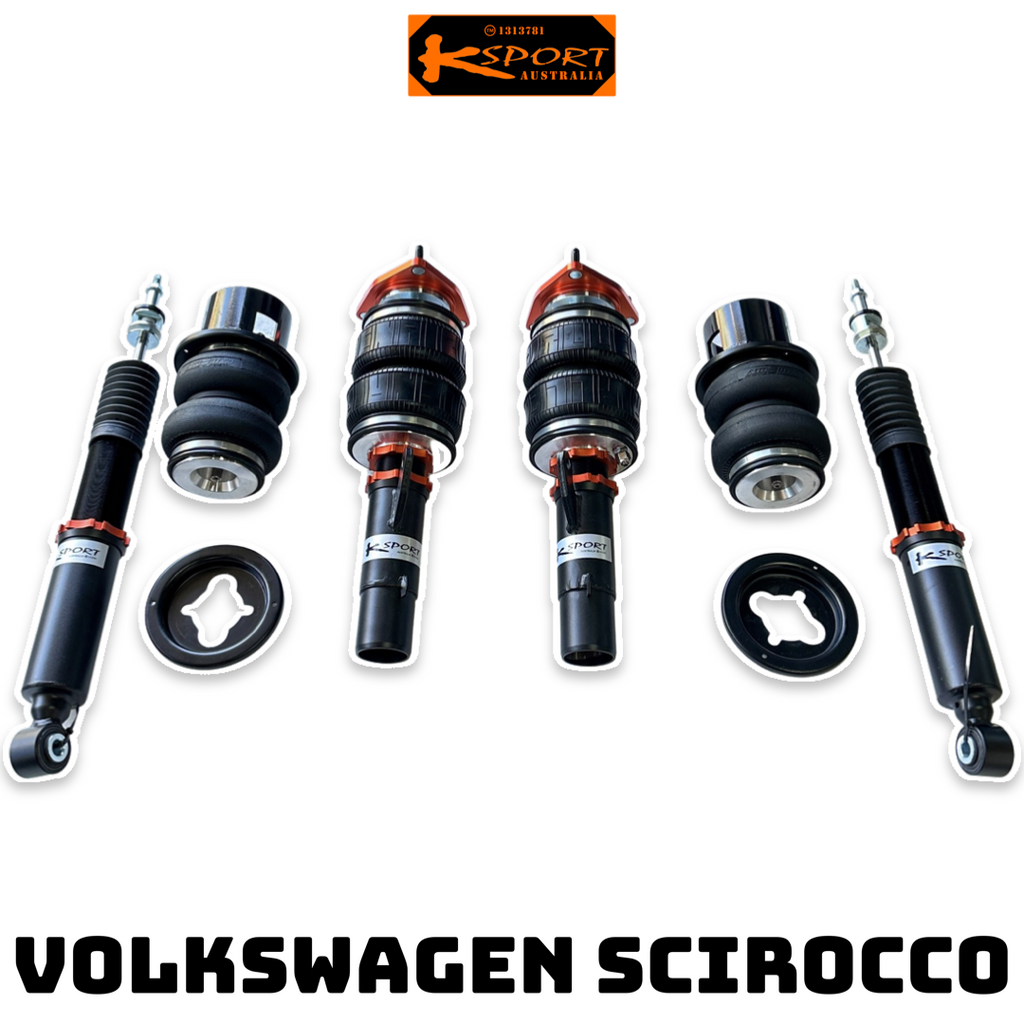 Volkswagen Scirocco R 09-17 Air Suspension Air Struts Front and Rear - K SPORT