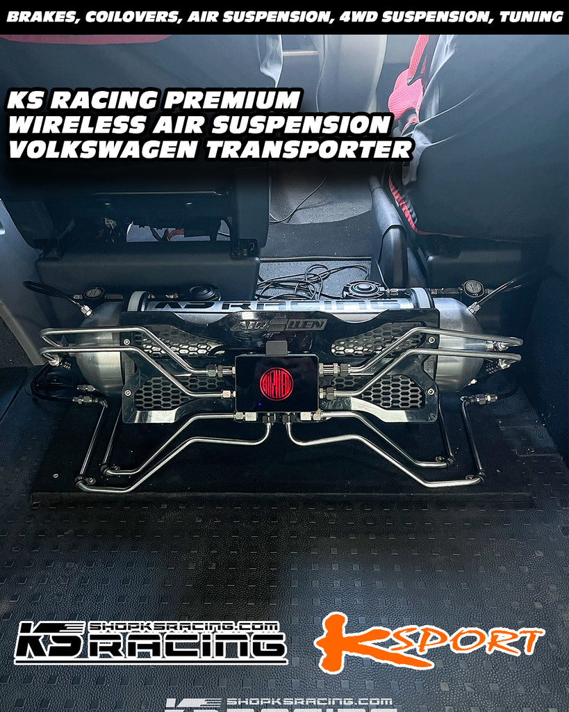 Volkswagen Transporter T6 15-UP Premium Wireless Air Suspension Kit - KS RACING