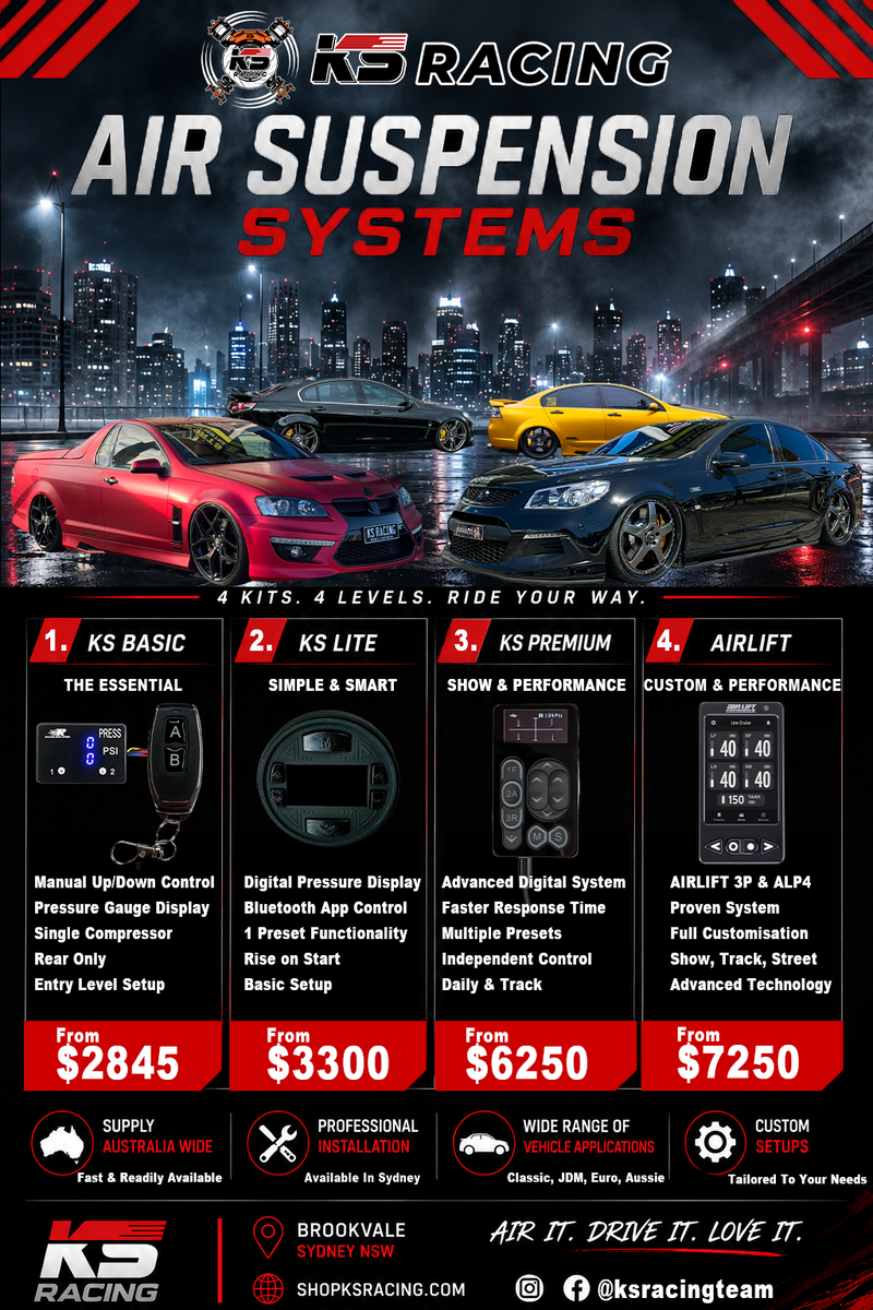 Ks Racing 4 Kits, 4 Levels, Ride Your Way - KS Air Suspension – KS RACING
