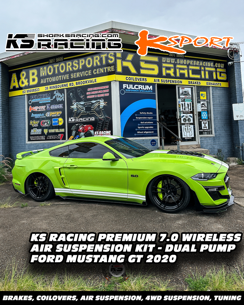 Ford Mustang GT 2020 // KS RACING Premium 7.0 Wireless Air Suspension