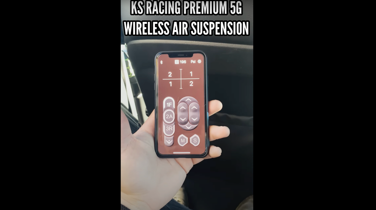 KS RACING Premium Wireless Air Suspension Remote/Phone User Guide
