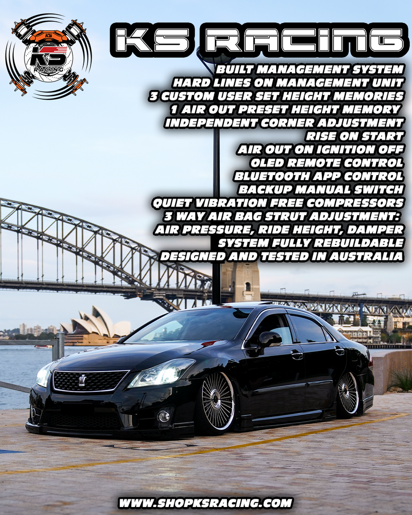 Toyota Crown S150 95-01 Premium Wireless Air Suspension Kit - KS.