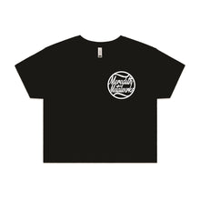 Load image into Gallery viewer, Meredith Metalworks End Cap Print Crop Tees