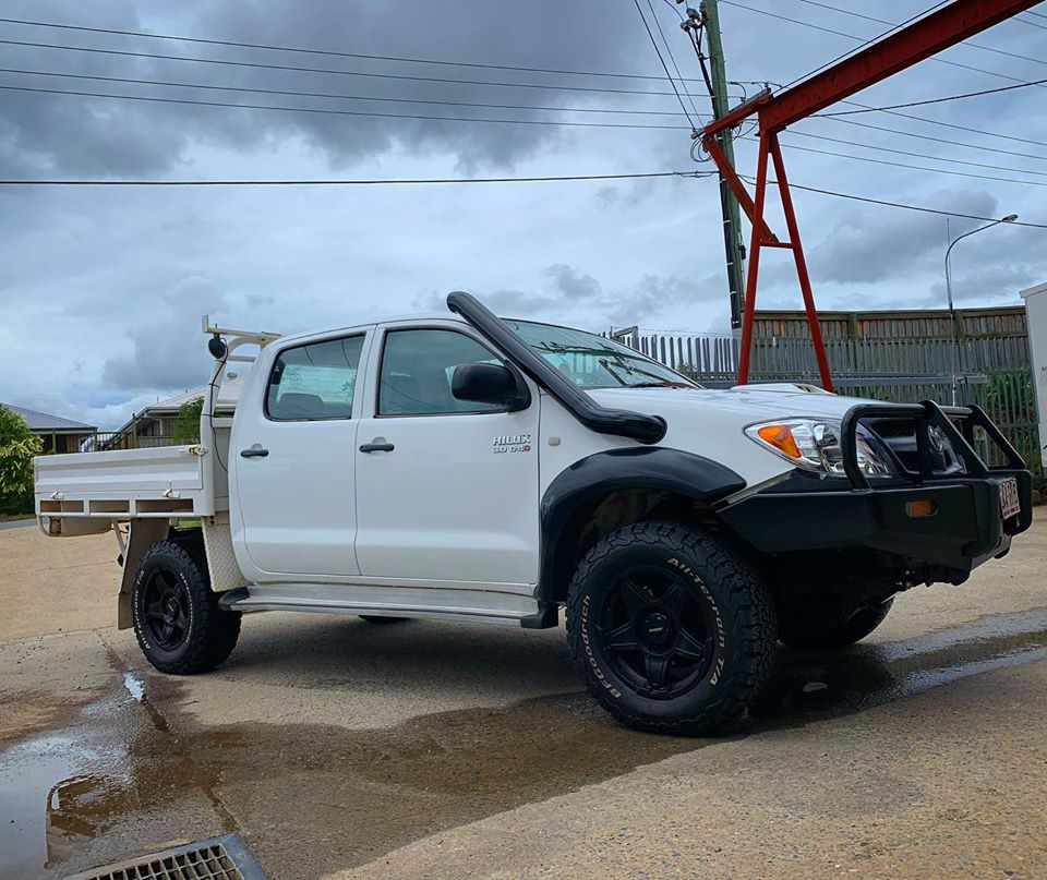 N70 HILUX (2005-2015) 4" Stainless Steel Snorkel Kit