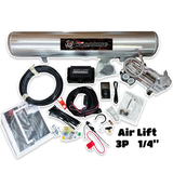 AIRLIFT 3P (1/4″ Air Line, 4G Air Tank, Dual Compressor) Air Suspension Kit