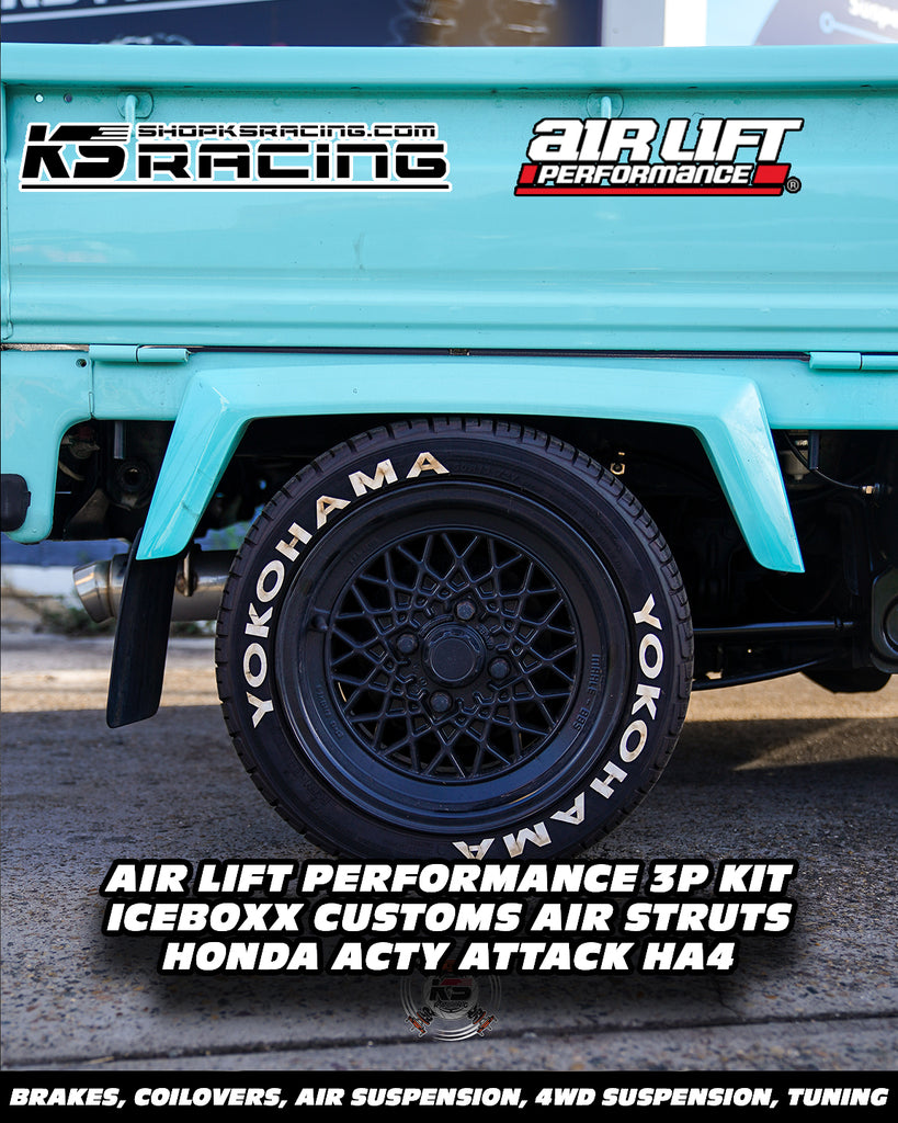 Honda Acty Air Lift Performance 3P Air Suspension with KS RACING Air Struts