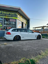 Load image into Gallery viewer, Beast of a Holden Commodore VF Wagon with all the fruits heavily modified. Harrop 2300 supercharger with harrop camshaft, KS RACING Big brake kits, front 6 pot 356mm, 4 pot 356mm tucked inside 22&quot; Simmons FR1s. Air Lift 3P Air Suspension Kit.