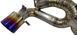 Ferrari F8 Tributo 20-22 Titanium Straight X-Pipe Exhaust with Valves