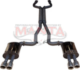 DPE HOLDEN COMMODORE VE VF V8 SEDAN & WAGON DUAL 2.5IN CAT BACK SYSTEM WITH 3.5IN TIPS - MANTA PERFORMANCE