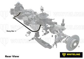 Rear Sway Bar - 22mm 3 Point Adjustable to Suit Holden Commodore VE, VF and HSV - WHITELINE
