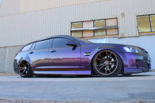 Load image into Gallery viewer, Holden commodore VE Wagon slammed on KS RACING Premium wireless air suspension with ksport performance air struts front and rear and Koya wheels