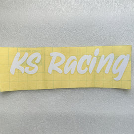 KS RACING 28cm Vinyl Sticker Decal