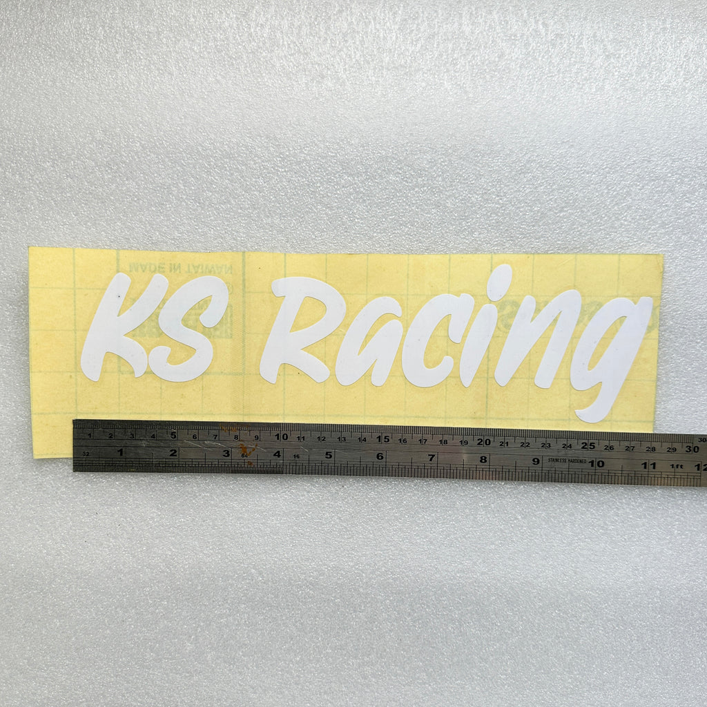 KS RACING 28cm Vinyl Sticker Decal