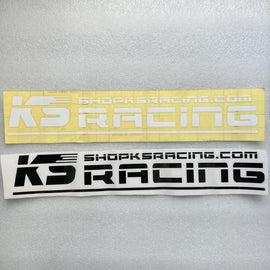 KS RACING 40cm Vinyl Sticker Decal