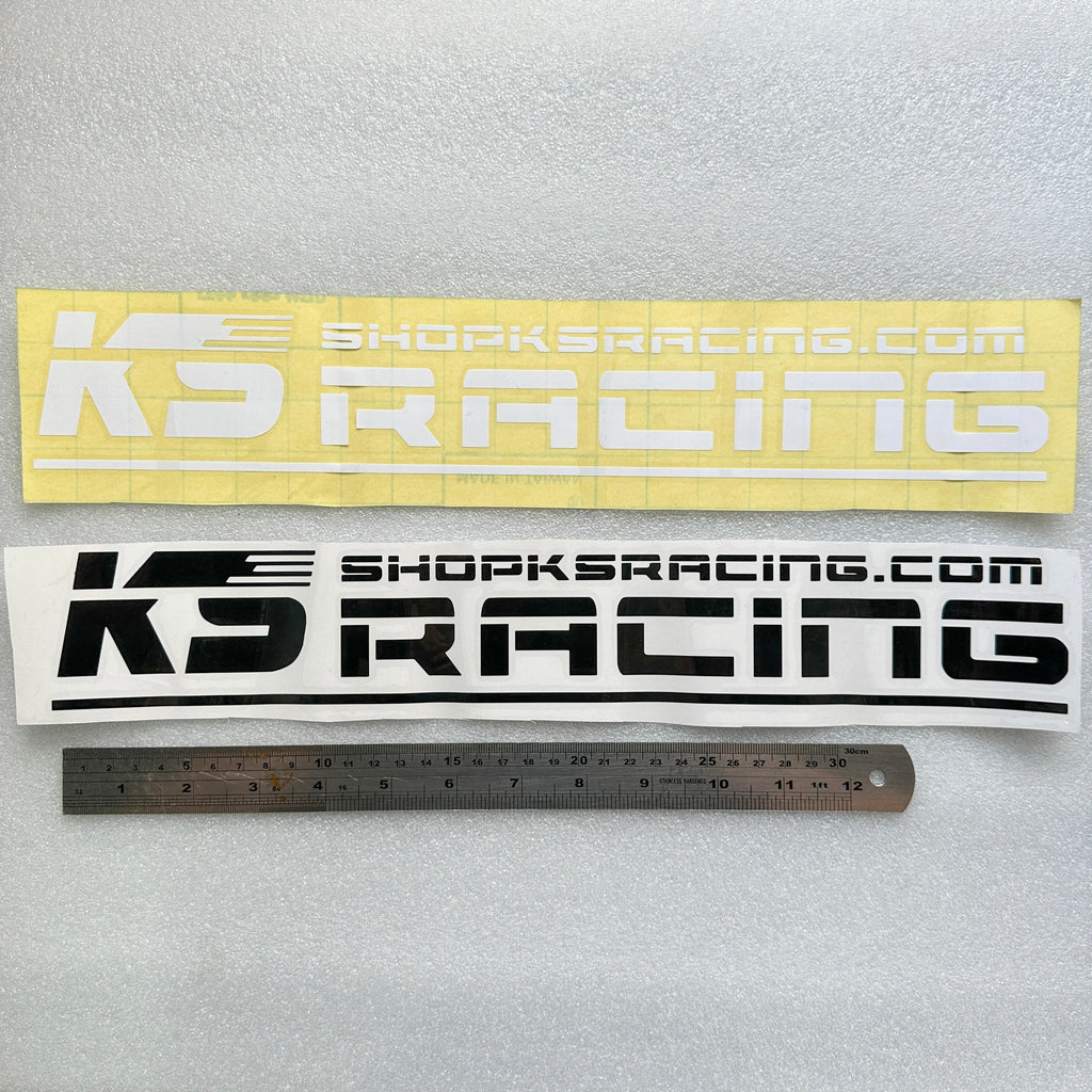 KS RACING 40cm Vinyl Sticker Decal