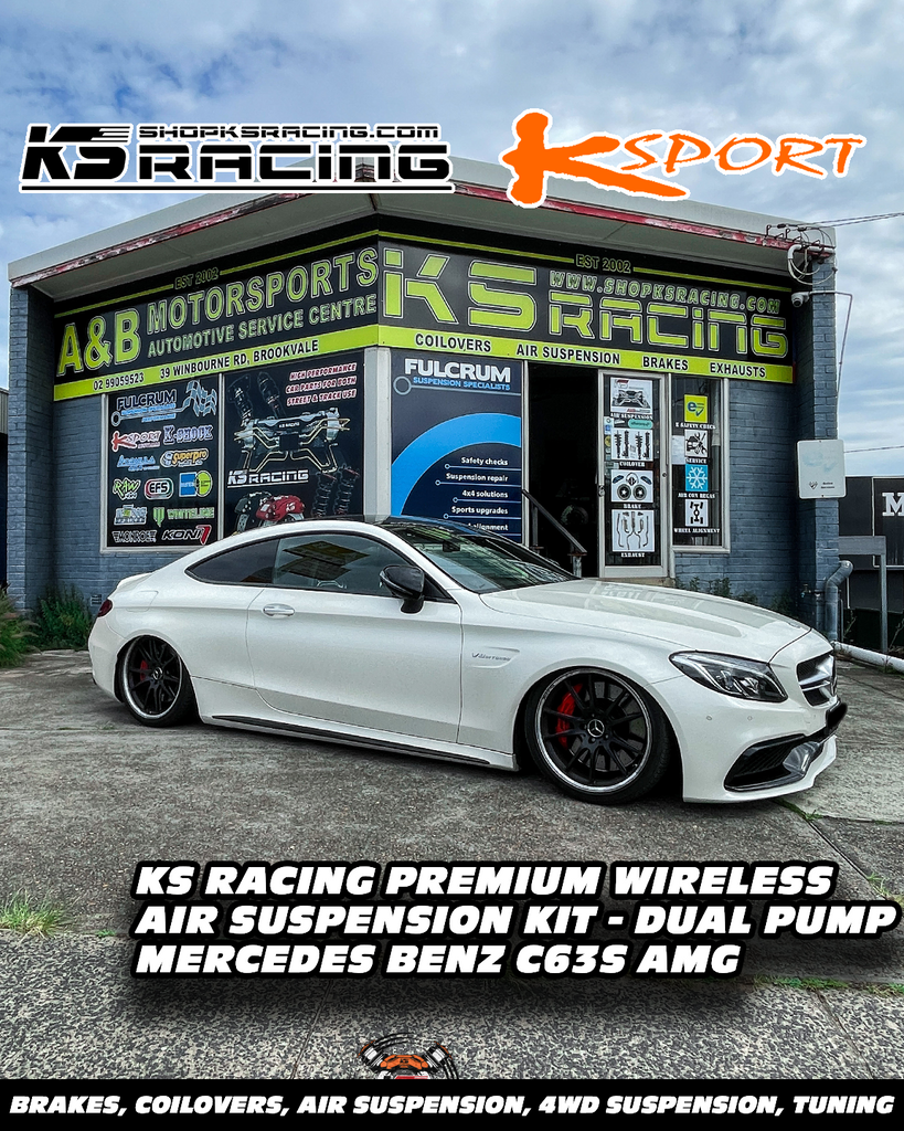 Ks Racing Mercedes Benz E350 AWD 18-20 Premium Wireless Air Suspension Kit - KS ...