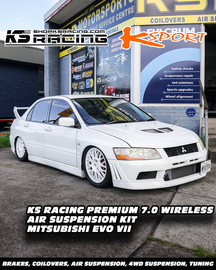 Mitsubishi Lancer Evolution 7 01-02 Premium Wireless Air Suspension Kit - KS RACING