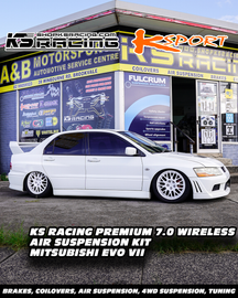 Mitsubishi Lancer Evolution 7 01-02 Premium Wireless Air Suspension Kit - KS RACING