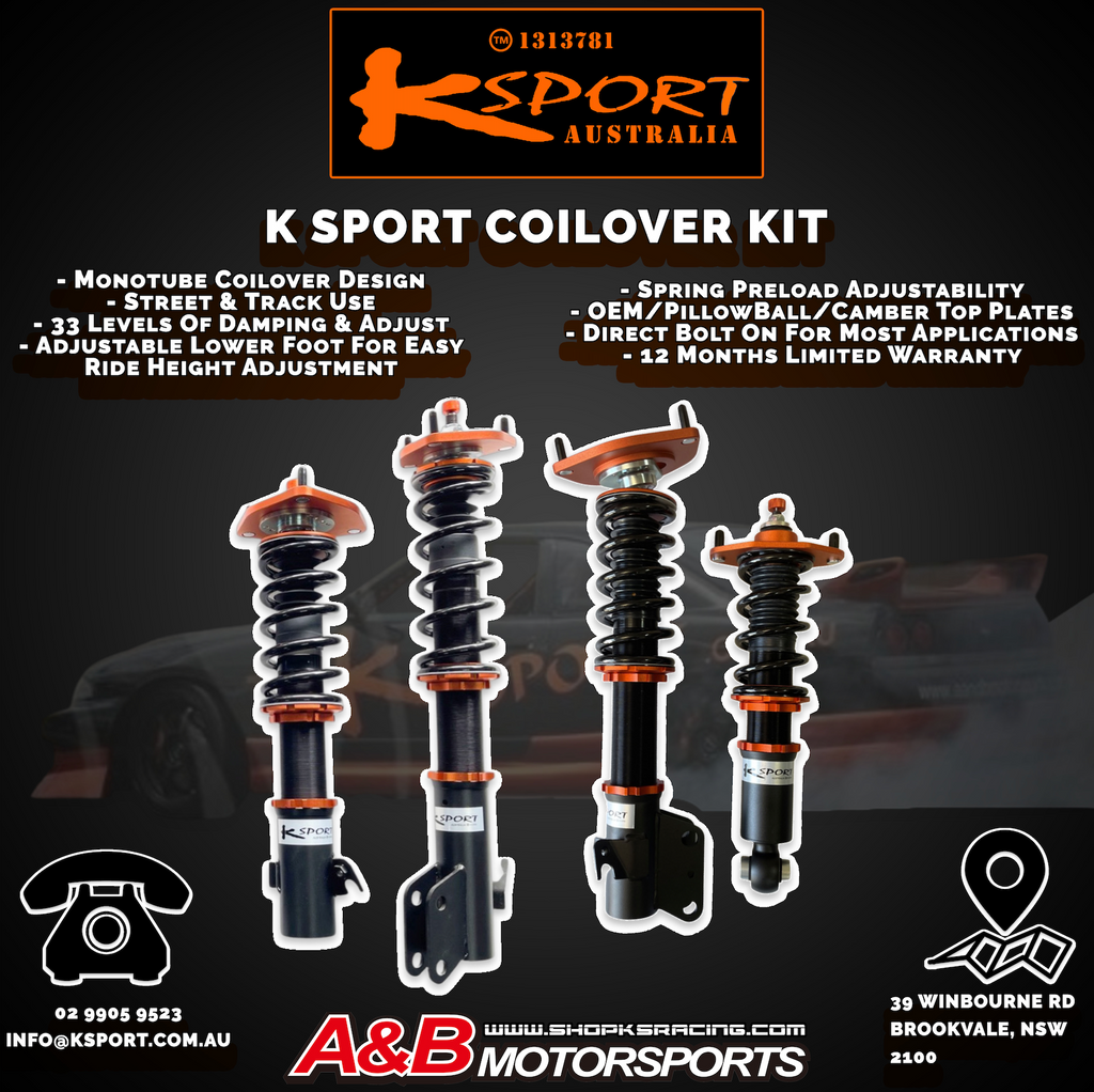 Holden Commodore VR-VS with Front Strut Tops - KSPORT Coilover Kit