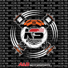 Load image into Gallery viewer, KS RACING AUSTRALIA LOGO. HOME OF THE BEST AIR SUSPENSION, BIG BRAKE KITS, COILOVERS, ENGINE WORK, TUNING AND 4X4 LIFT KITS.