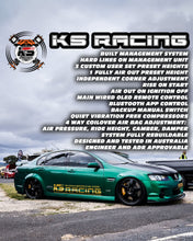 Load image into Gallery viewer, KS RACING PREMIUM WIRELESS AIR SUSPENSION KIT BREAK DOWN WITH HOLDEN COMMODORE VE BOSS VE