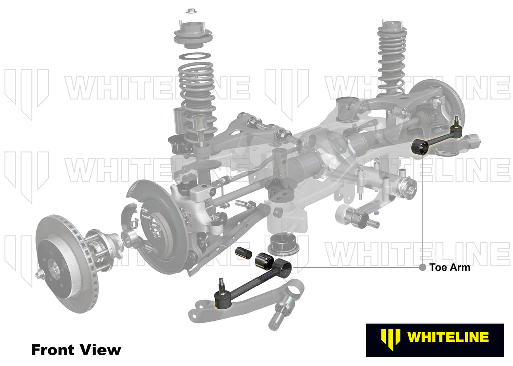 Rear Control Arm Lower Front - Arm Assembly to Suit Subaru BRZ, Forester, Impreza, Levorg, Liberty and Toyota 86 - WHITELINE