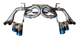 Lamborghini Huracan LP610-4 & LP580-2 2015-2020 Titanium Exhaust with valve function, Titanium upgrade exhaust tips included