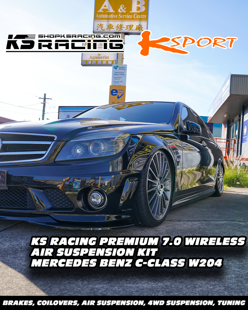 Mercedes Benz C-Class W204 C63 AMG 07-14 Premium Wireless Air Suspension Kit - KS RACING