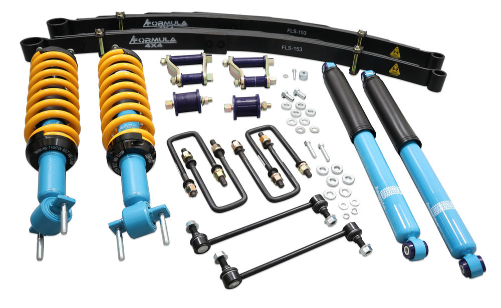 2 Inch 50mm Formula ReadyStrut 4x4 Lift K2 Inch 50mm Formula 4x4 Lift Kit with Height Adjustable ReadyStruts to suit Ford Ranger PY, P703 & VW Amarok T1A, T1B 2022-on - FULCRUM