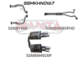 VE V8 SEDAN WAGON 2.5IN CATBACK HOTDOG/MUFFLER - MANTA PERFORMANCE