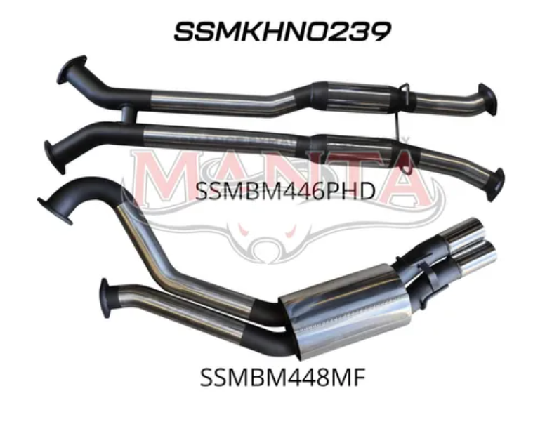 VU VY VZ V8 UTE 3IN DUAL CATBACK HOTDOG/MUFFLER - MANTA PERFORMANCE