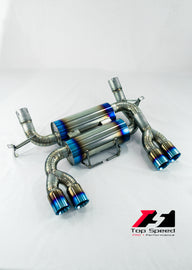 BMW E90 E92 E93 M3 Coupe Sedan 08-13 100% Full Titanium Rear Section Exhaust Systems - Top Speed