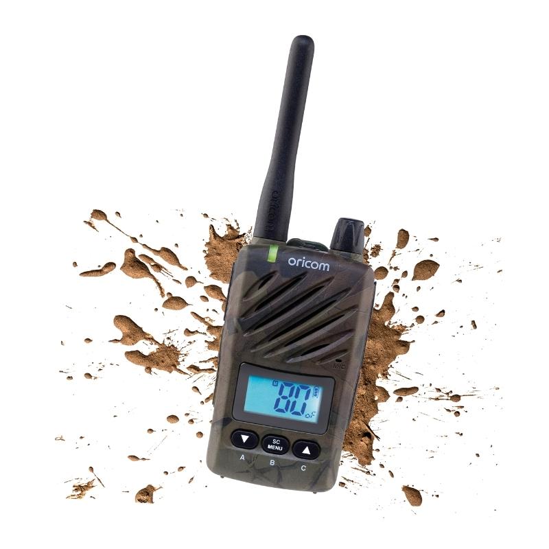 Oricom ULTRA550 CAMO Waterproof 5 Watt Handheld UHF CB Radio