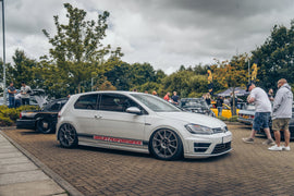 Volkswagen Golf R 15-22 Air Lift Performance 3P Dual ViAir 444c Air Suspension with KS RACING Air Struts