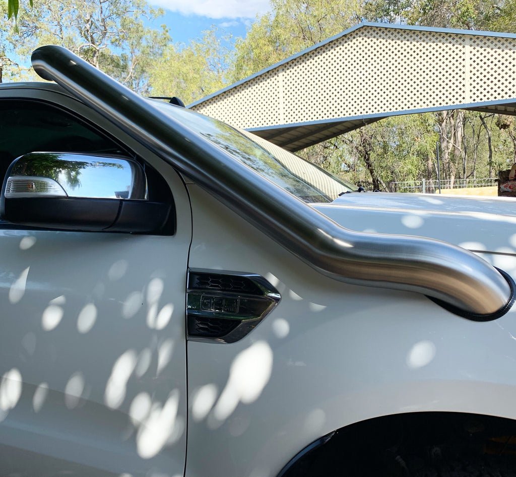 Ranger PX MKIII 2.0L Turbo/Bi-Turbo (2018-Current) Square Airbox Auto/Manual All Cab Shapes/Sizes XLT/Wildtrak/XL/High Rider 2.2L/2.3L (2018 - current) Stainless Steel Snorkel Kit/DIY snorkel/airbox