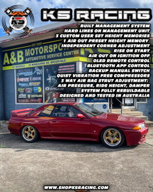 Nissan Skyline R32 GTR Premium Wireless Air Suspension Kit - KS RACING