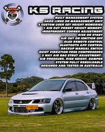 Mitsubishi Lancer Evolution 10 08-16 Premium Wireless Air Suspension Kit - KS RACING
