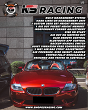 Load image into Gallery viewer, BMW Z4 E85 03-08 Premium Wireless Air Suspension Kit - KS RACING