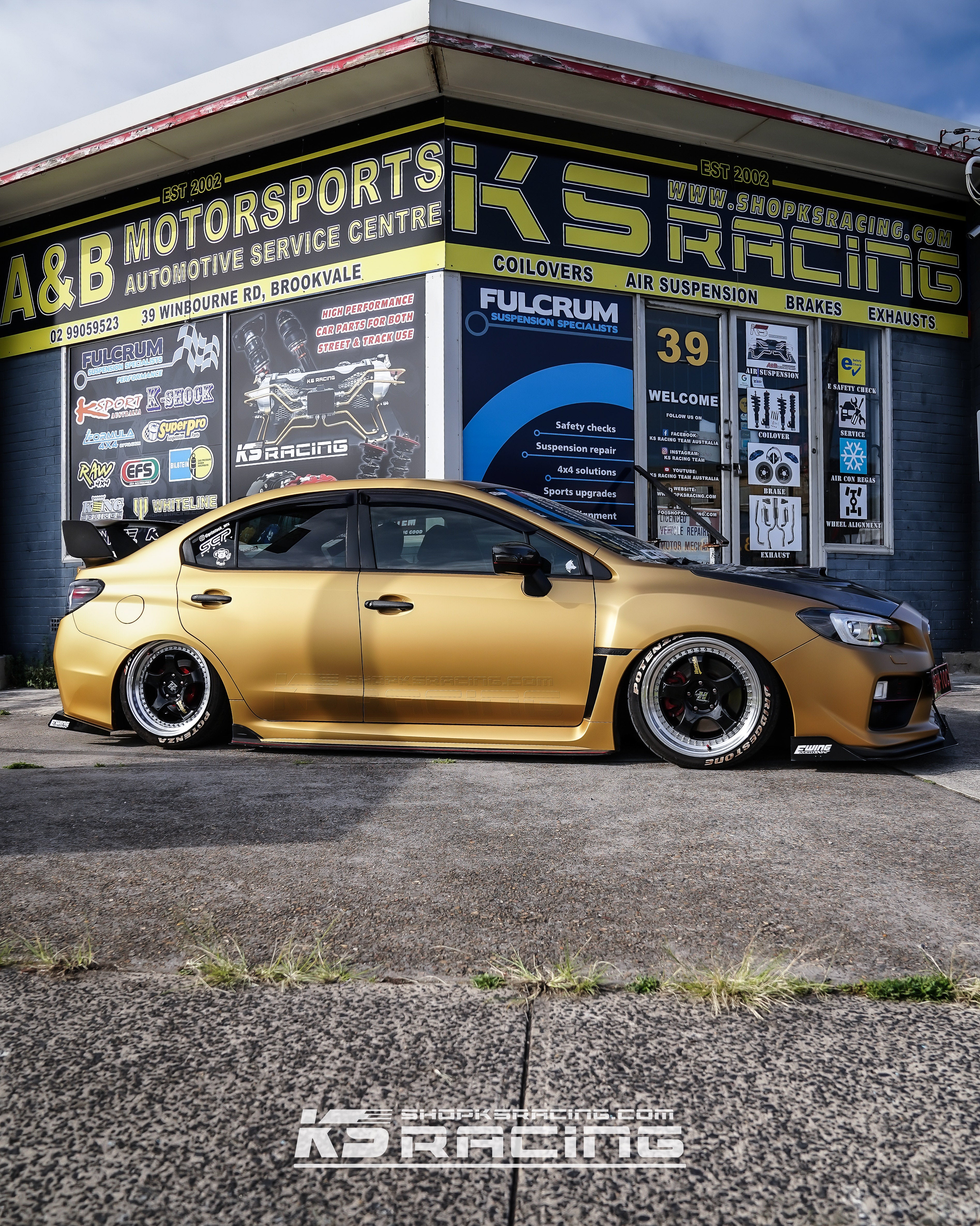 Subaru Impreza WRX, WRX STI VA 14-20 Premium Wireless Air Suspension Kit - KS RACING — KS Racing Australia