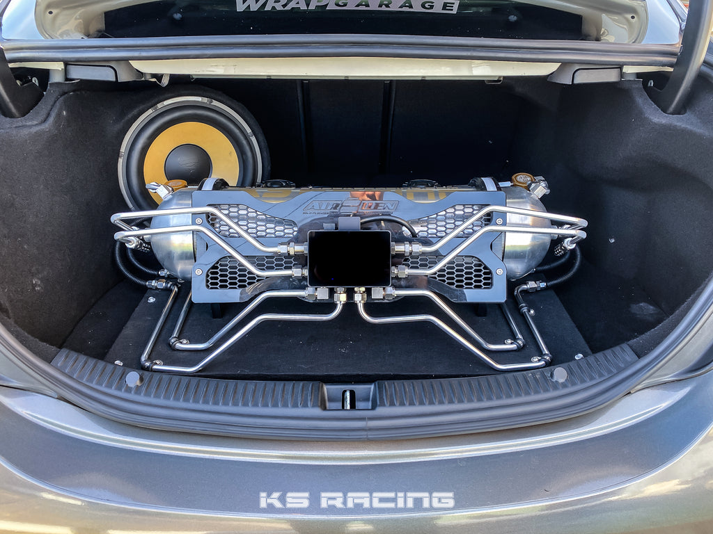 Mercedes Benz C-Class W205 2WD 15-UP Premium Wireless Air Suspension Kit - KS RACING