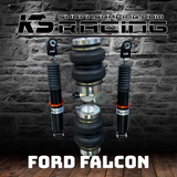 Ford Falcon BF Air Suspension Adjustable Strut & Air Bag Rear Only - KS RACING