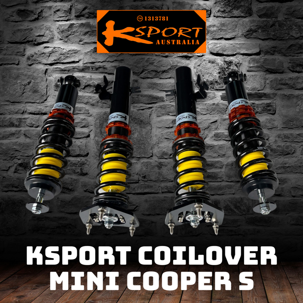Mini COOPER F55 without DDC; aftermarket wheel or wheel spacer may be required 15-up - KSPORT Coilover Kit